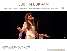 Tablet Screenshot of judithdurham.com